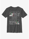 Star Wars Four Square Boba Fett Youth T-Shirt, CHAR HTR, hi-res