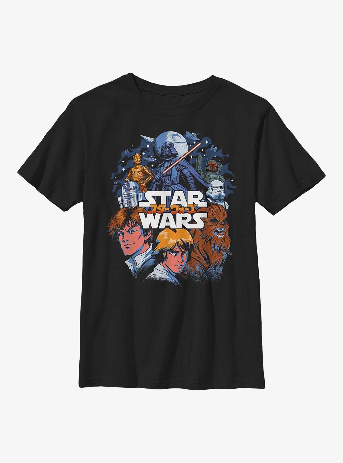 Star Wars Manga Title Youth T-Shirt, , hi-res