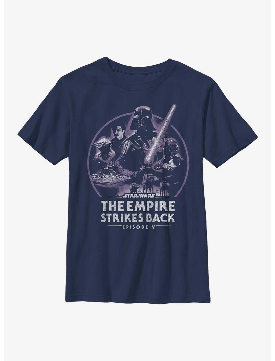 Star Wars The Empire Strikes Back Episode V Youth T-Shirt, NAVY, hi-res