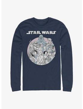 Plus Size Star Wars Simple Art Crew Long-Sleeve T-Shirt, , hi-res