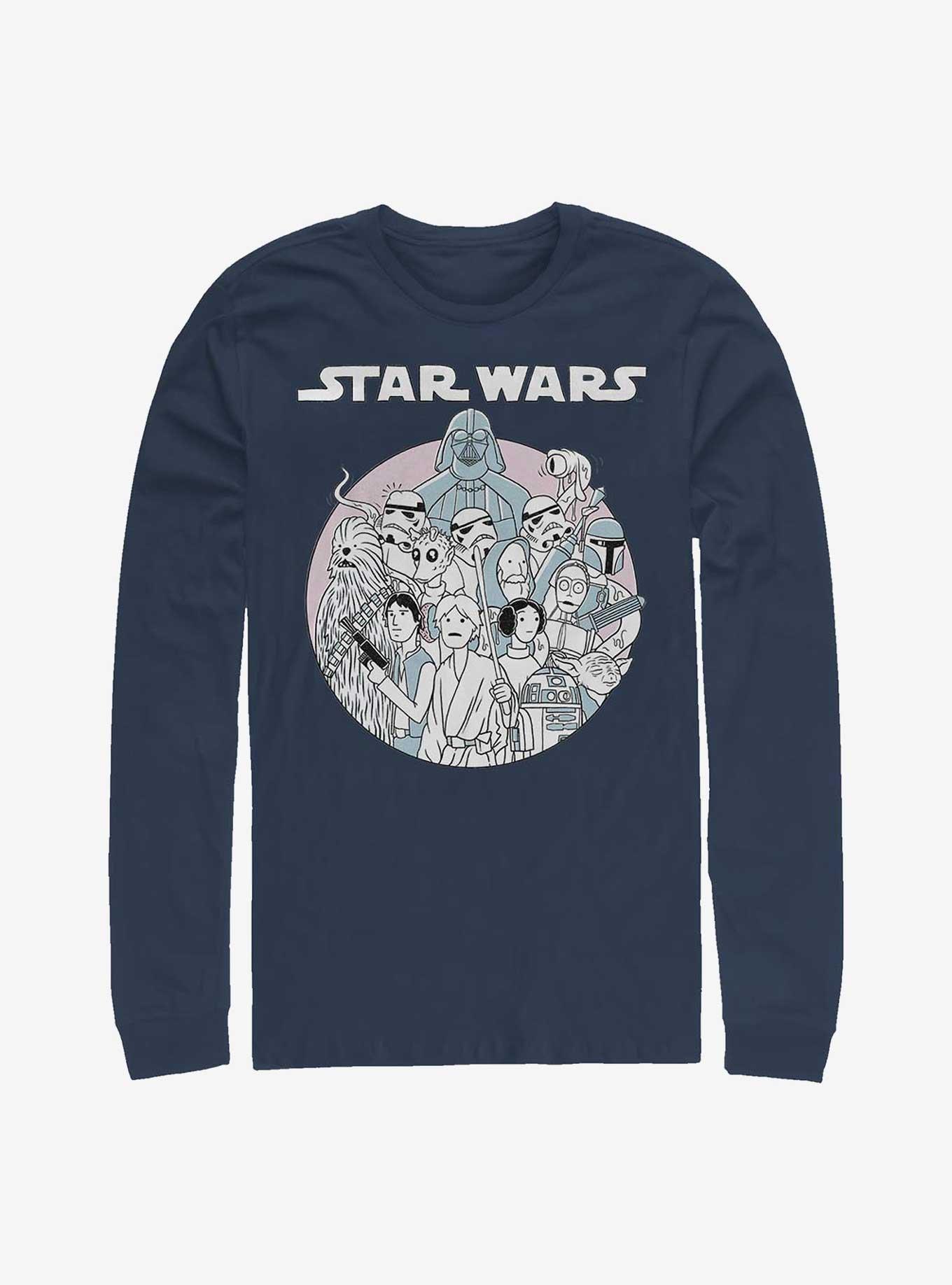 Star Wars Simple Art Crew Long-Sleeve T-Shirt, , hi-res