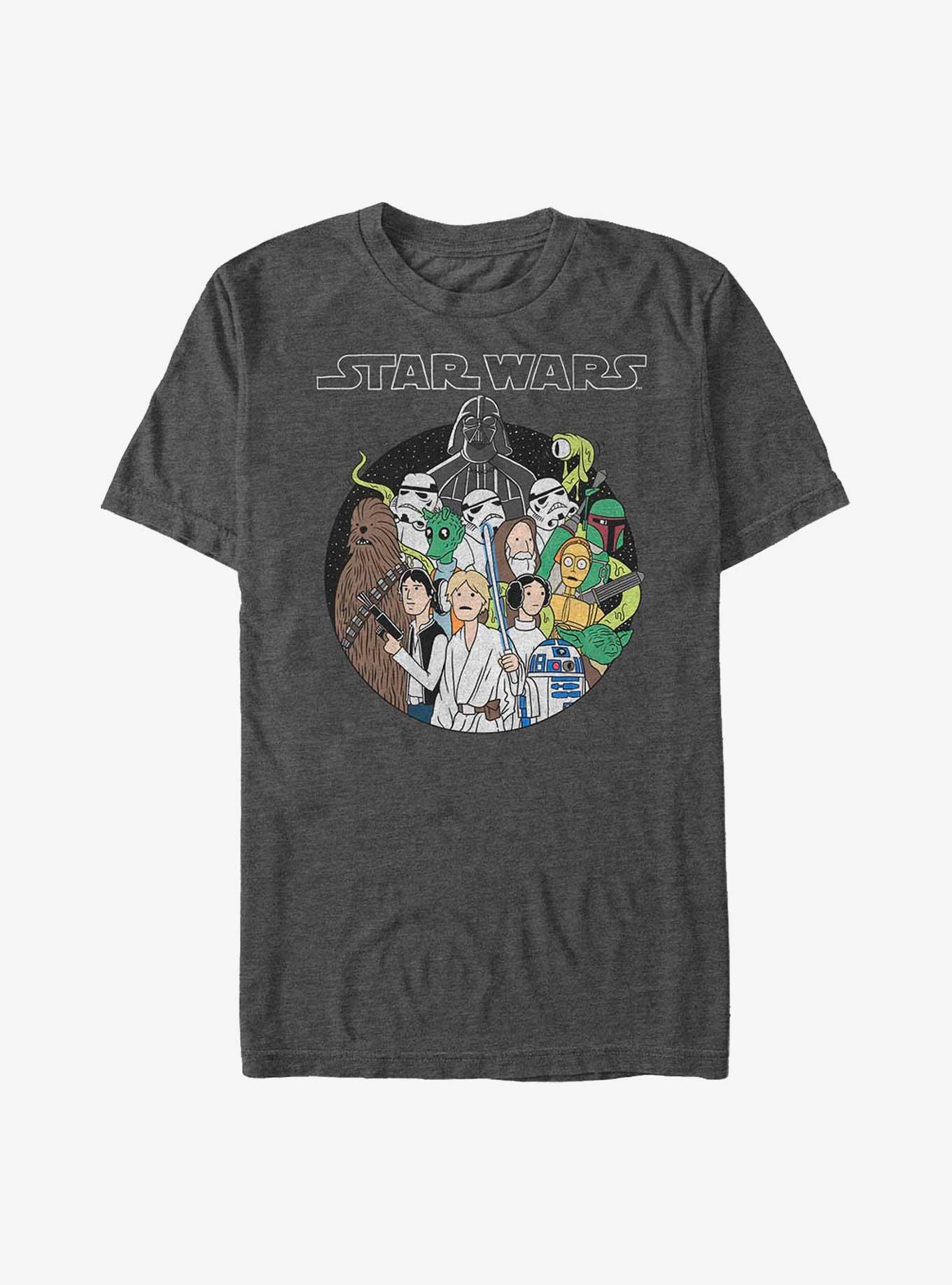 Star Wars Simple Art Color Crew T-Shirt, , hi-res