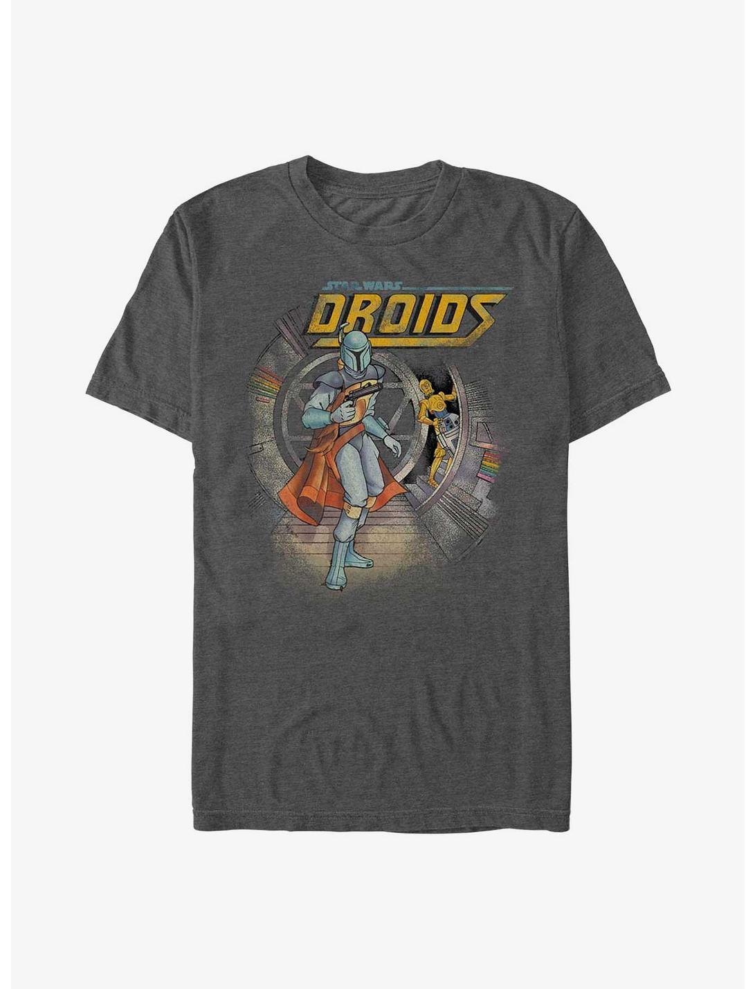 Star Wars Boba Fett Droids T-Shirt, CHAR HTR, hi-res