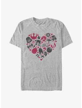 Star Wars Heart Icons T-Shirt, , hi-res