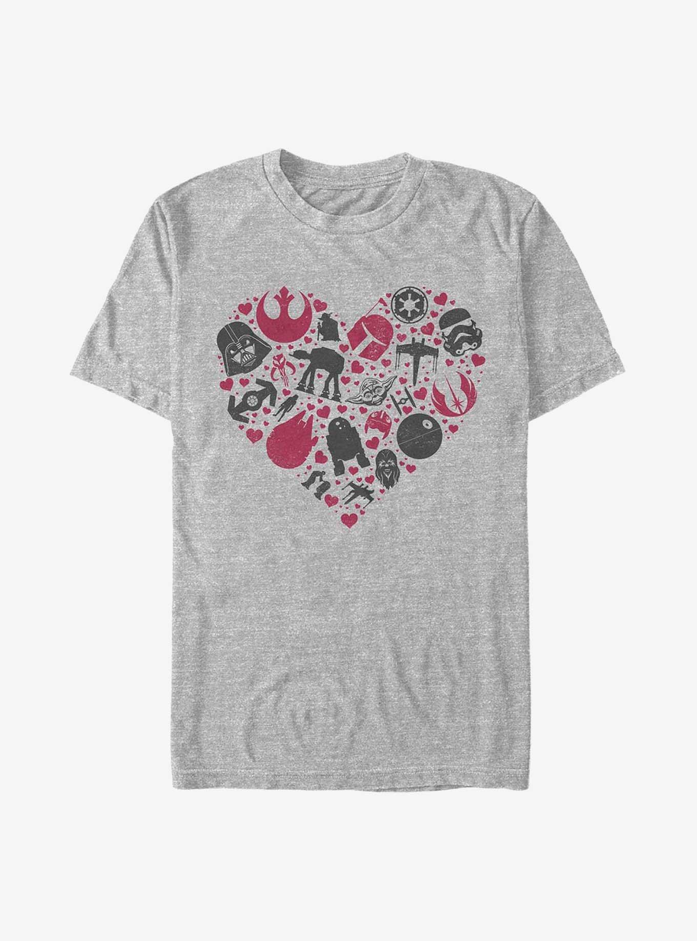 Star Wars Heart Icons T-Shirt, , hi-res