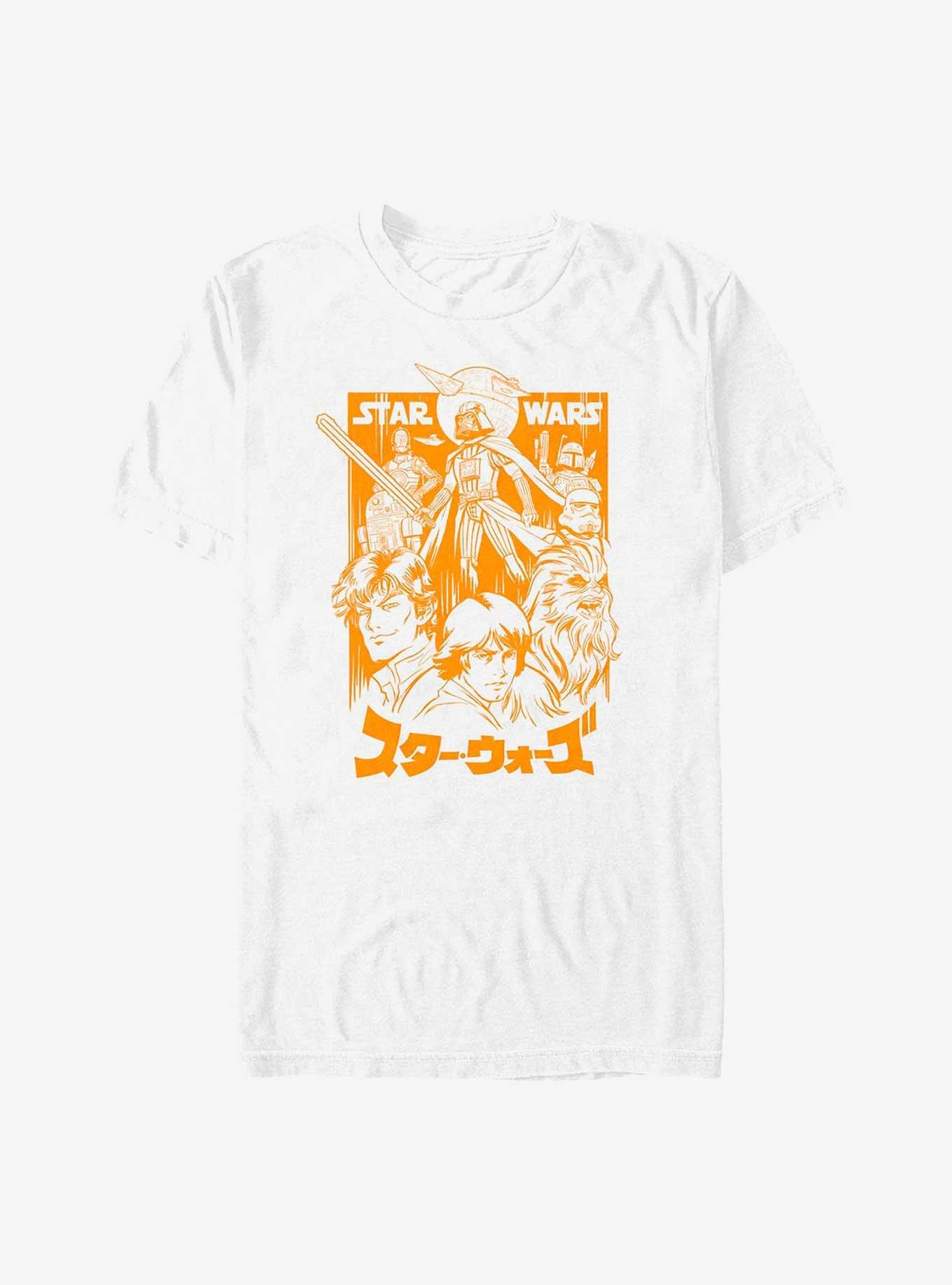 Star Wars Manga Star Wars Orange T-Shirt, WHITE, hi-res