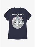Star Wars Simple Art Crew Womens T-Shirt, NAVY, hi-res
