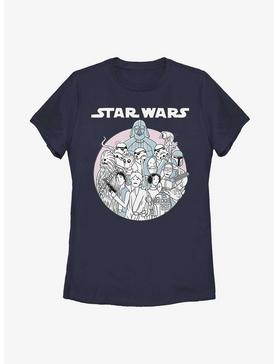 Plus Size Star Wars Simple Art Crew Womens T-Shirt, , hi-res