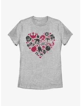 Star Wars Heart Icons Womens T-Shirt, , hi-res