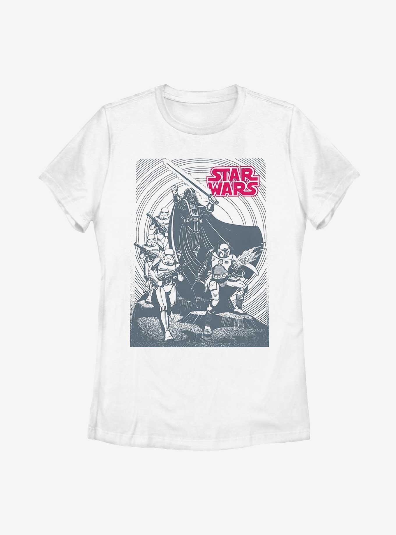 Star Wars Dark Side Cliff Womens T-Shirt, WHITE, hi-res