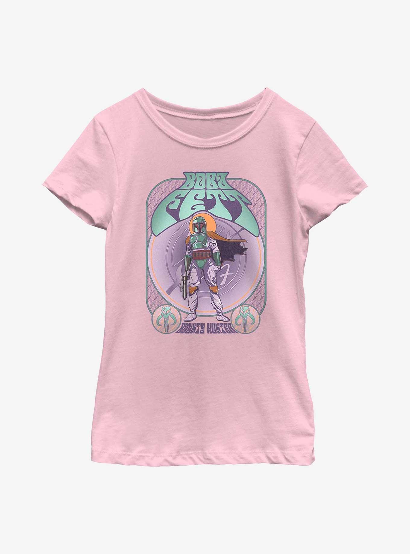 Star Wars Boba Fett Gig Youth Girls T-Shirt, PINK, hi-res