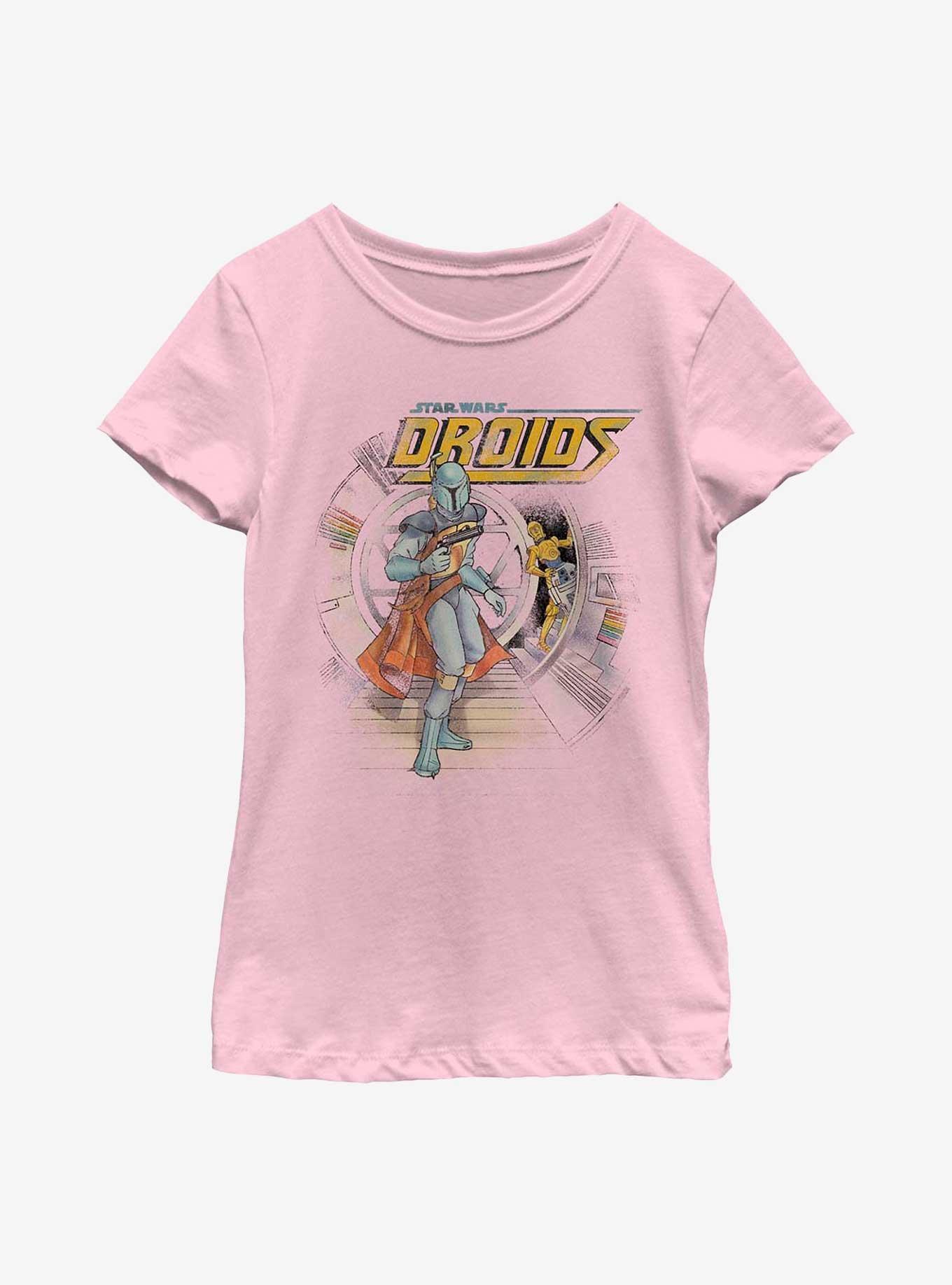 Star Wars Boba Fett Droids Youth Girls T-Shirt, , hi-res