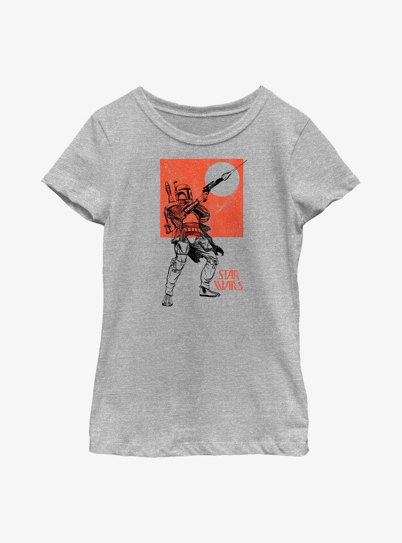 Star Wars High Noon Youth Girls T-Shirt, ATH HTR, hi-res