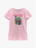 Star Wars Hunters Helm Boba Fett Youth Girls T-Shirt, PINK, hi-res