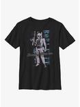 Star Wars Distressed Boba Fett Youth T-Shirt, BLACK, hi-res