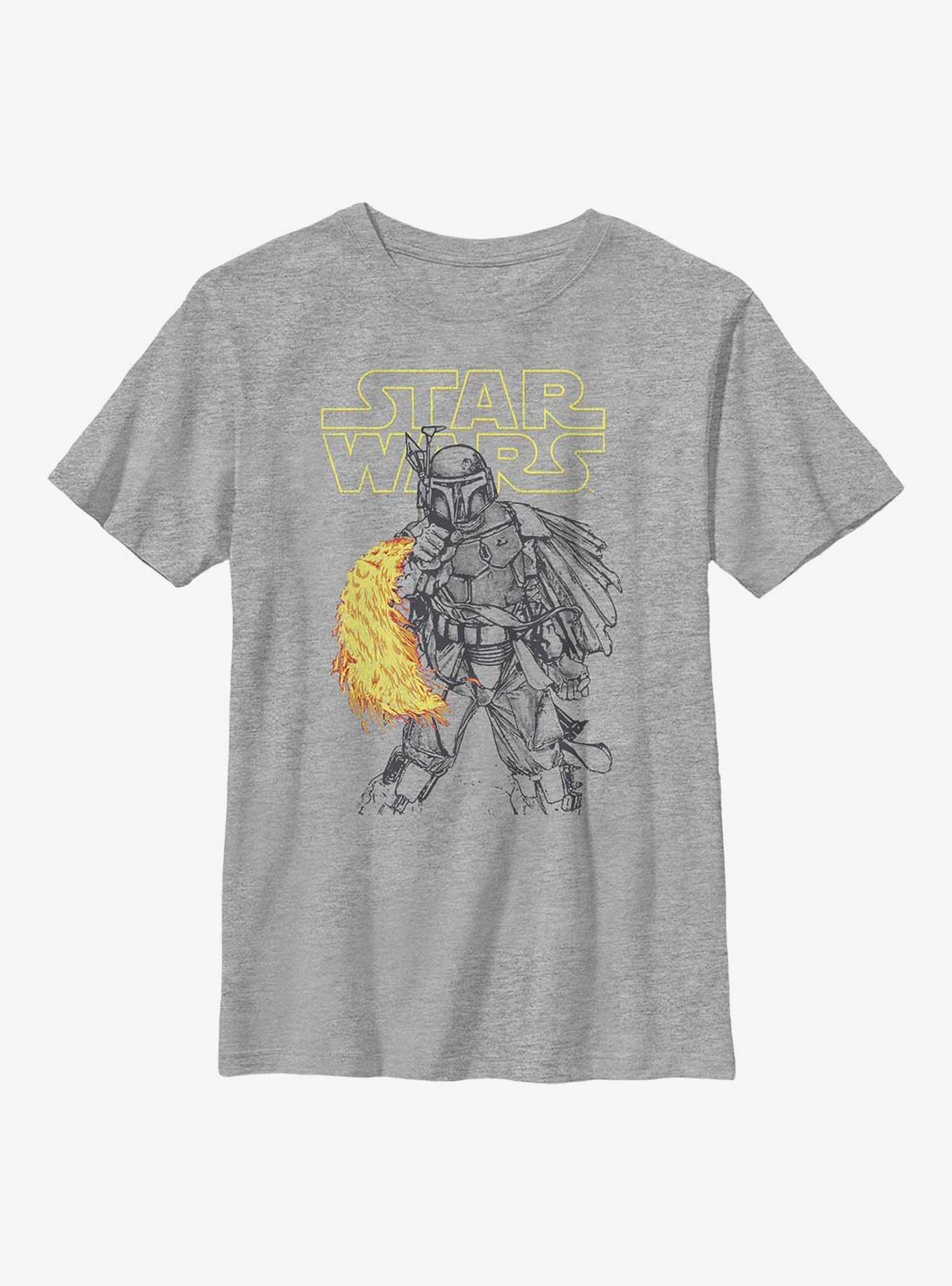 Star Wars Boba Fett Heat Thrower Youth T-Shirt, , hi-res