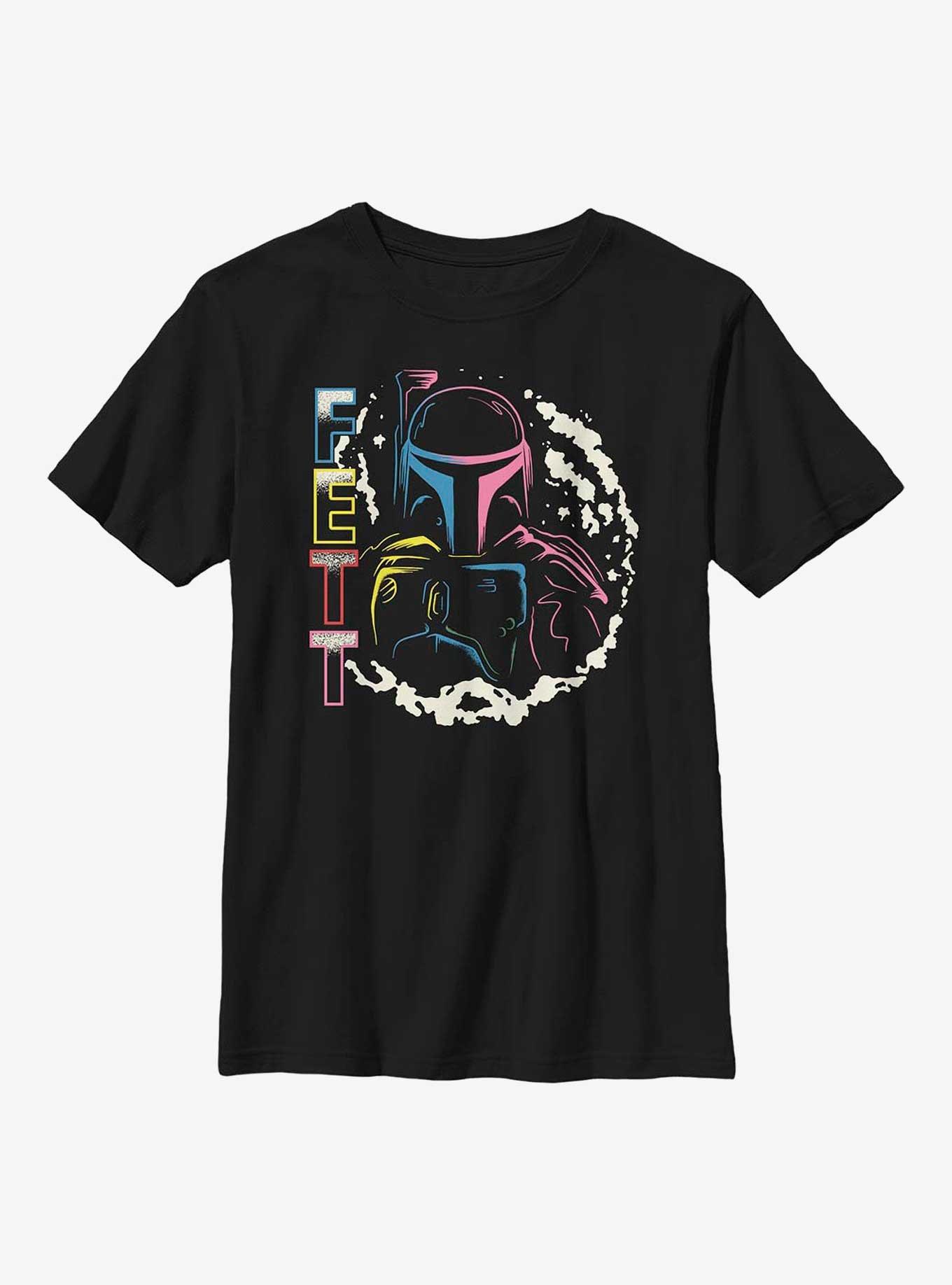 Star Wars Neon Boba Fett Youth T-Shirt, , hi-res