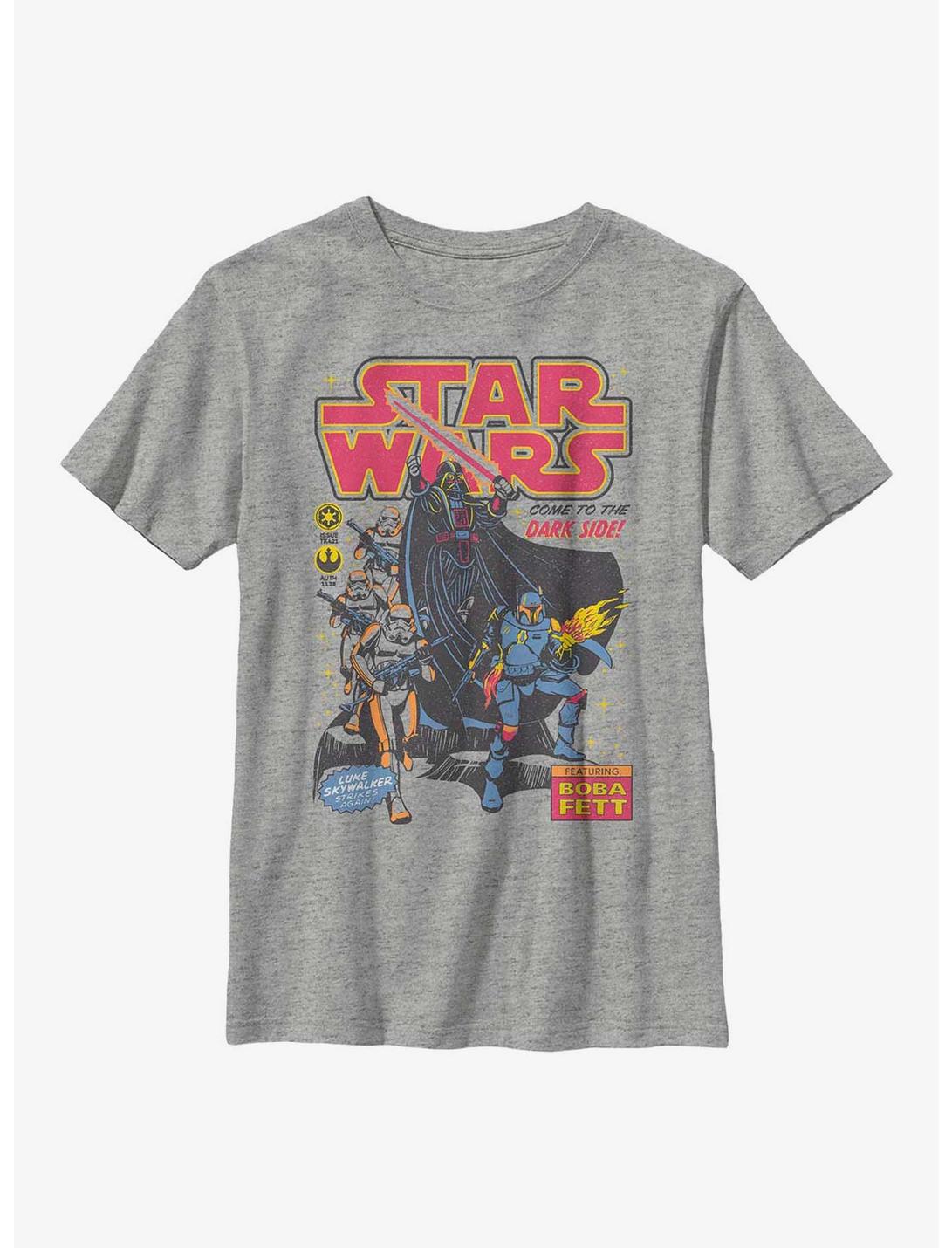 Star Wars Pop Comic Youth T-Shirt, ATH HTR, hi-res