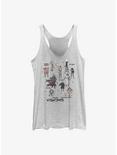 Star Wars: Visions Textbook Characters Womens Tank Top, WHITE HTR, hi-res