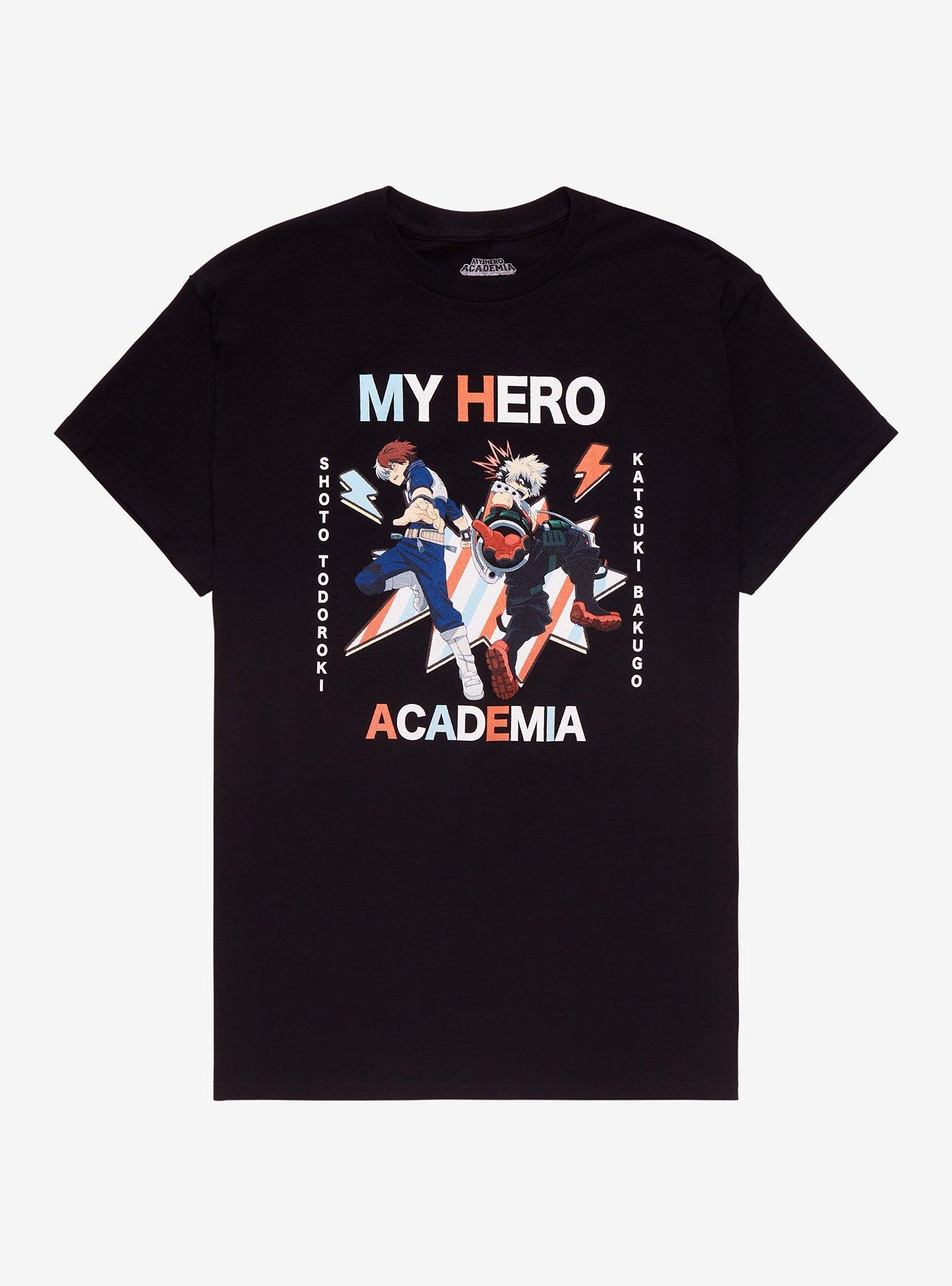 My Hero Academia Todoroki & Bakugo T-Shirt, BLACK, hi-res