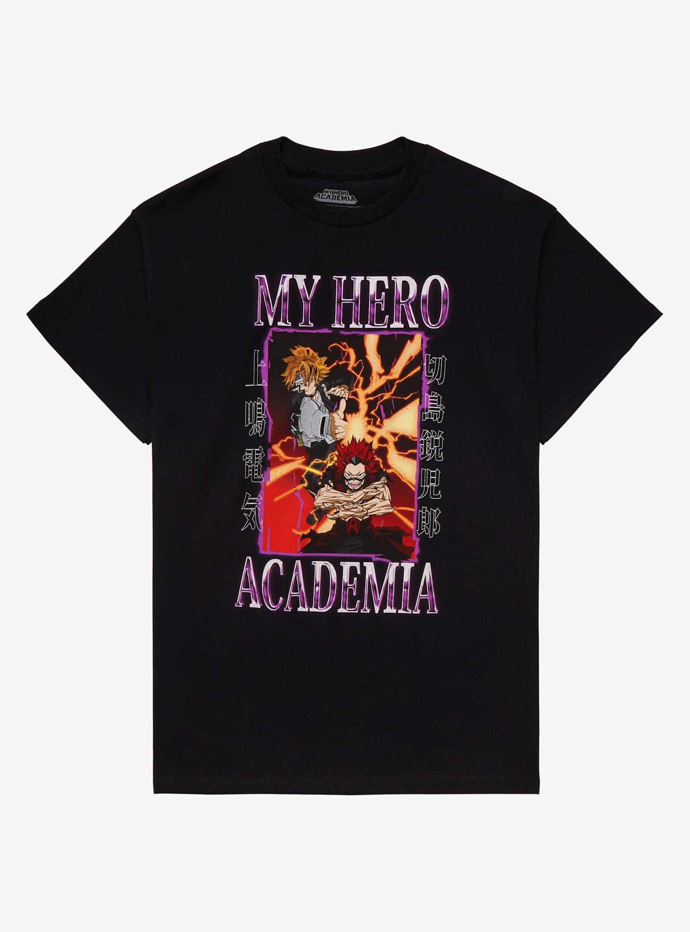 My Hero Academia Kirishima & Kaminari T-Shirt, BLACK, hi-res