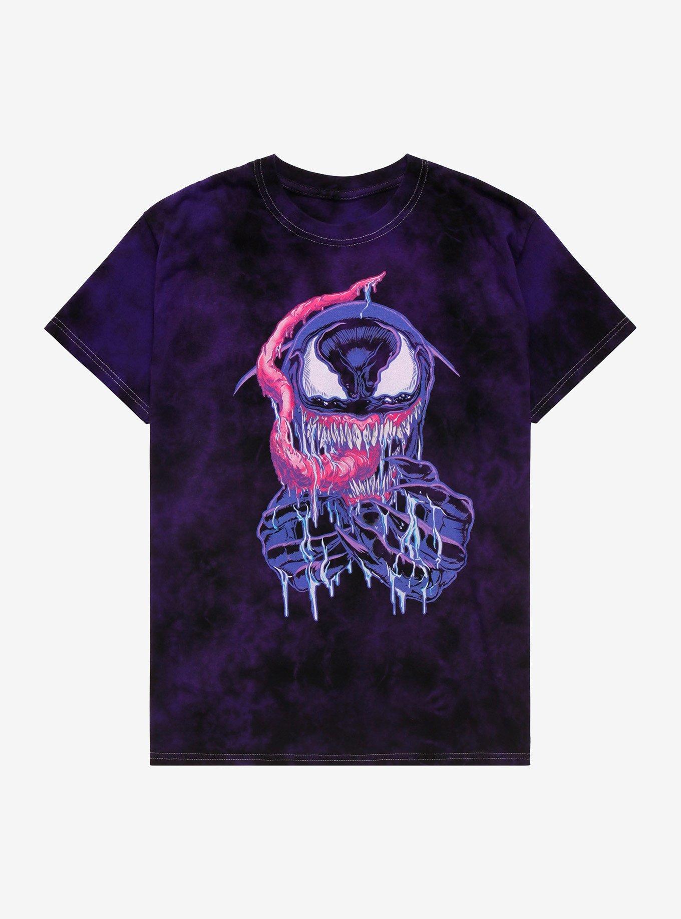 Marvel Spider-Man Venom Drool Tie-Dye T-Shirt, PURPLE, hi-res