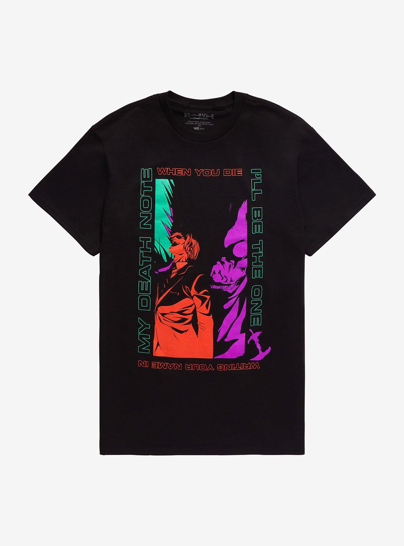 Death Note When You Die T-Shirt, BLACK, hi-res