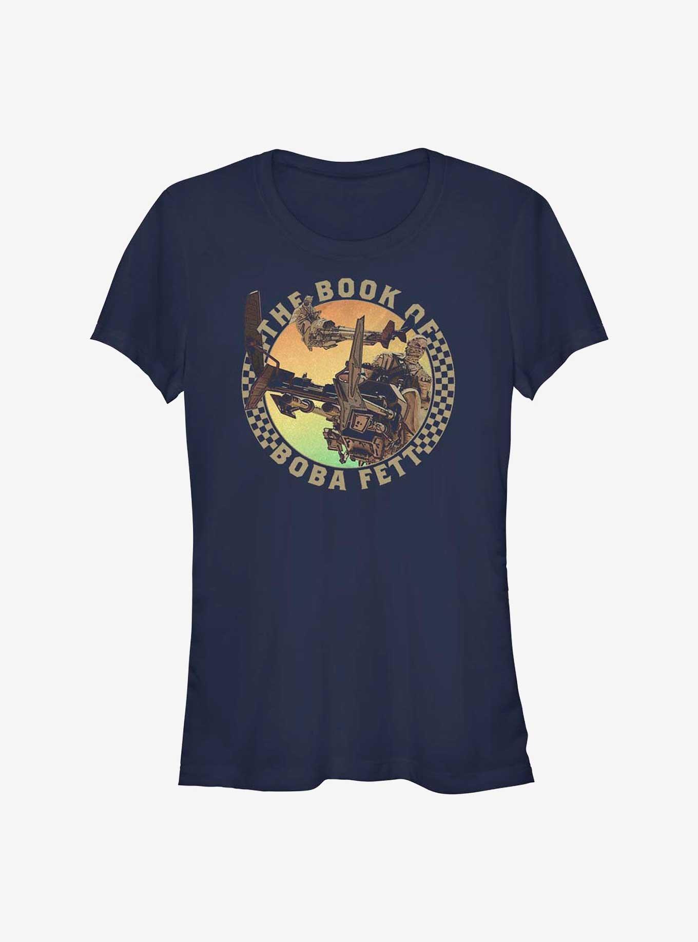 Star Wars Book of Boba Fett Bounty Time Girls T-Shirt, NAVY, hi-res