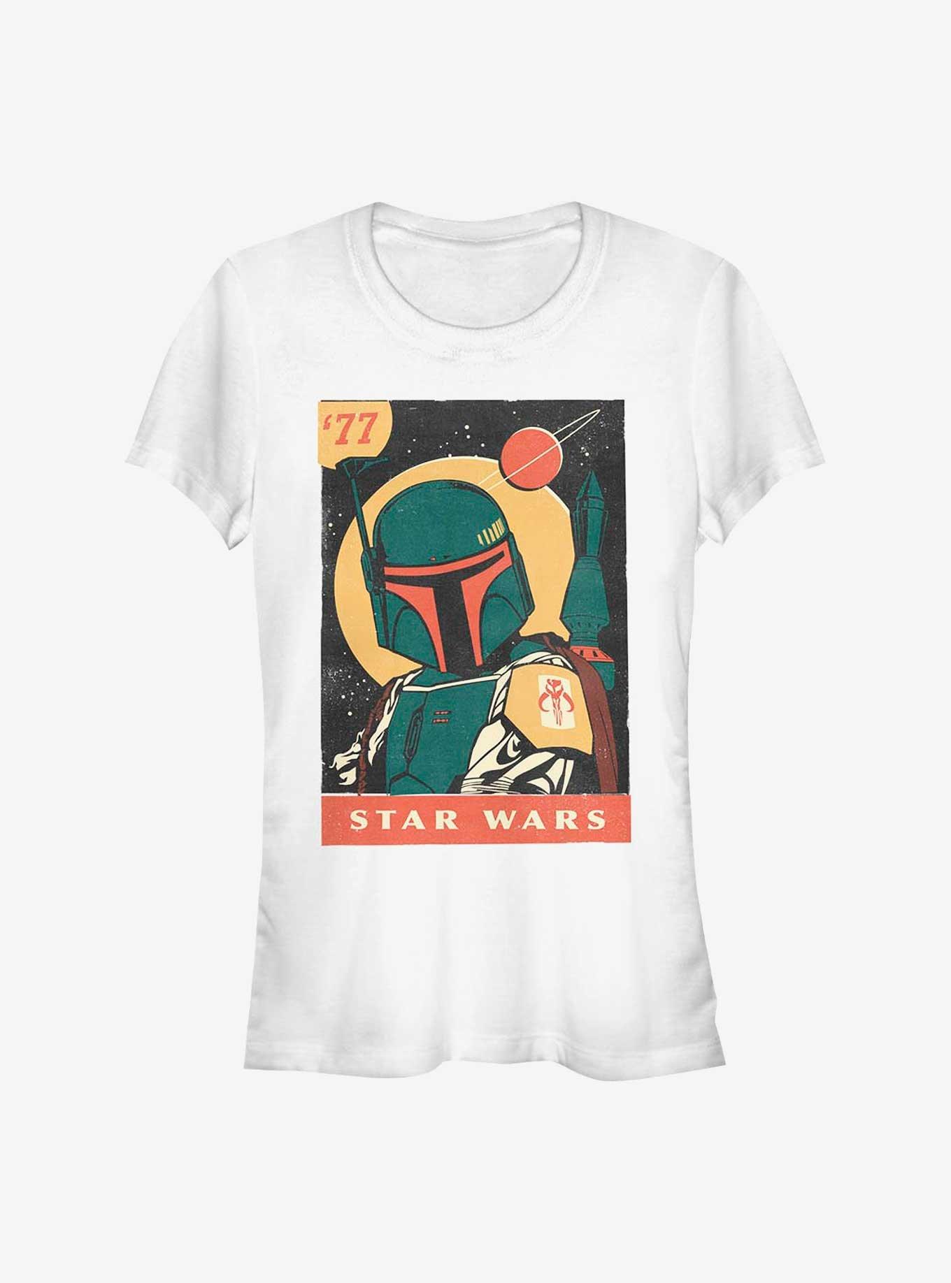 Star Wars Pulp Boba Girls T-Shirt, WHITE, hi-res