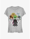 Star Wars All Villains Kawaii Girl's T-Shirt, ATH HTR, hi-res