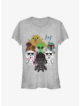 Star Wars All Villains Kawaii Girl's T-Shirt, , hi-res