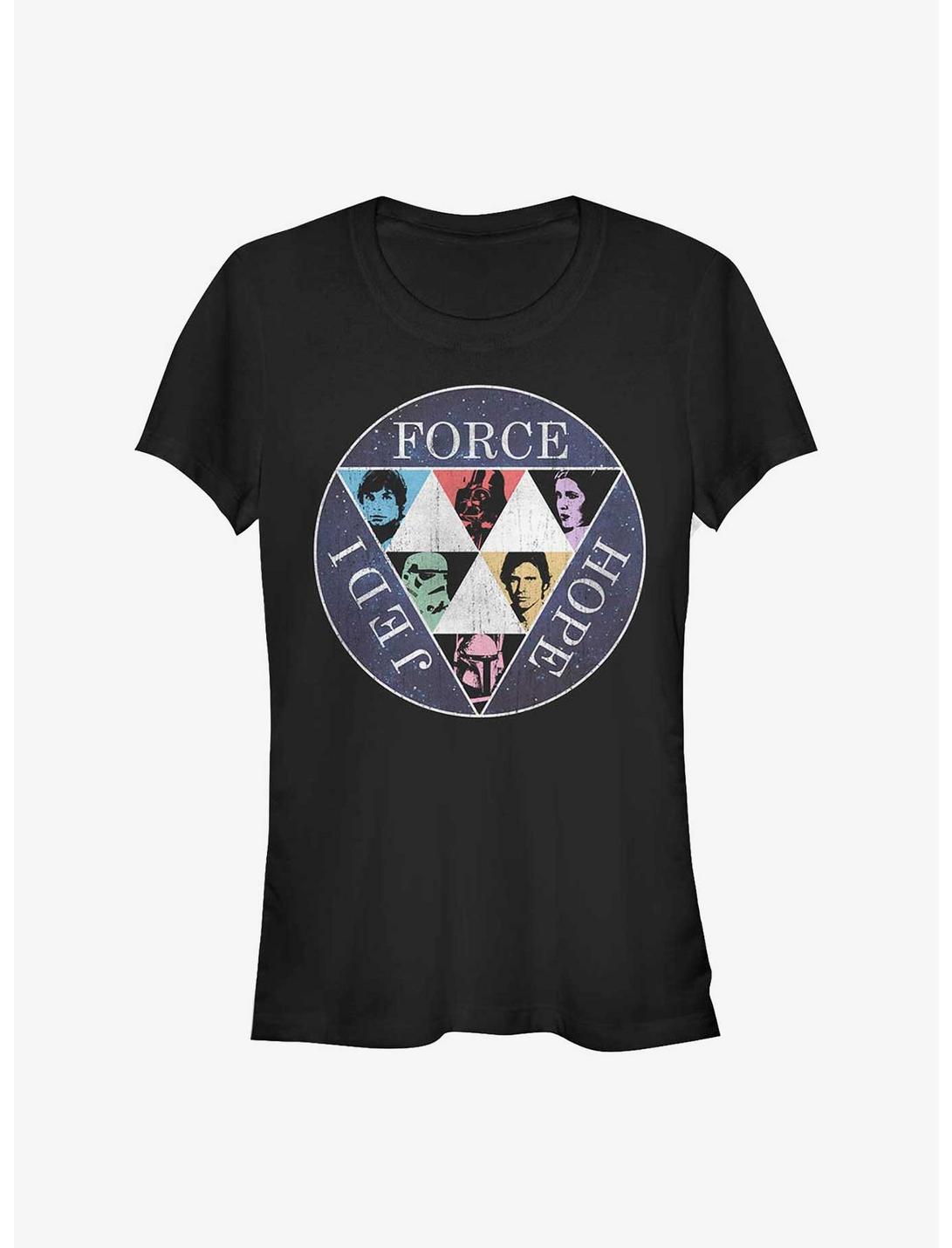 Star Wars Force Balance Girl's T-Shirt, BLACK, hi-res