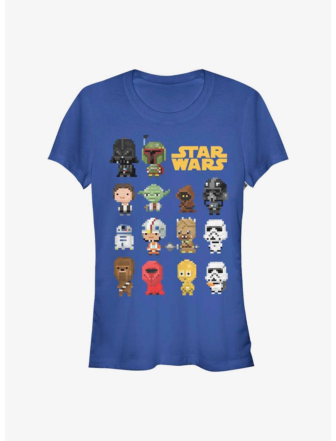 Star Wars Pixel Party Girl's T-Shirt, ROYAL, hi-res