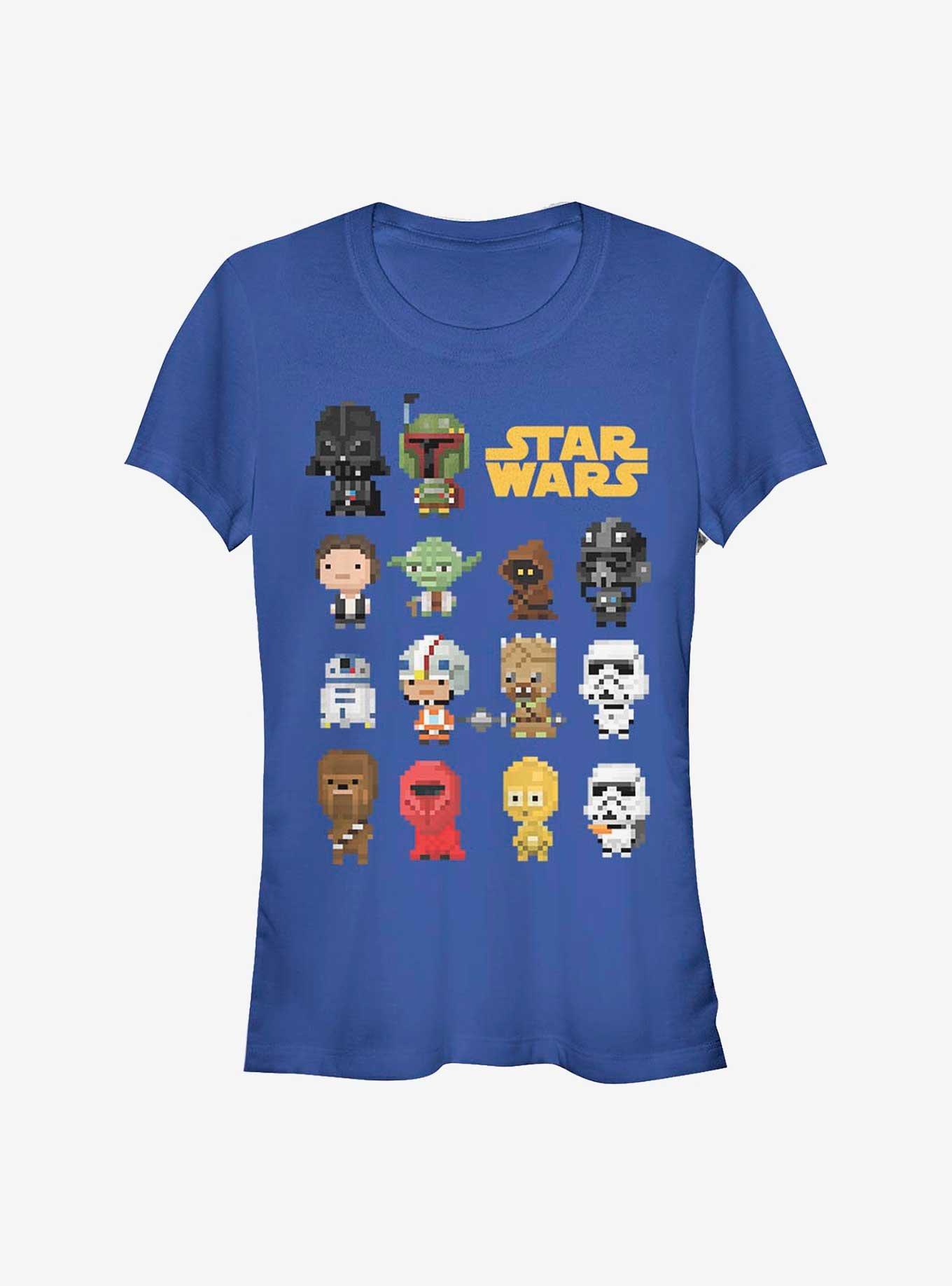 Star Wars Pixel Party Girl's T-Shirt, ROYAL, hi-res