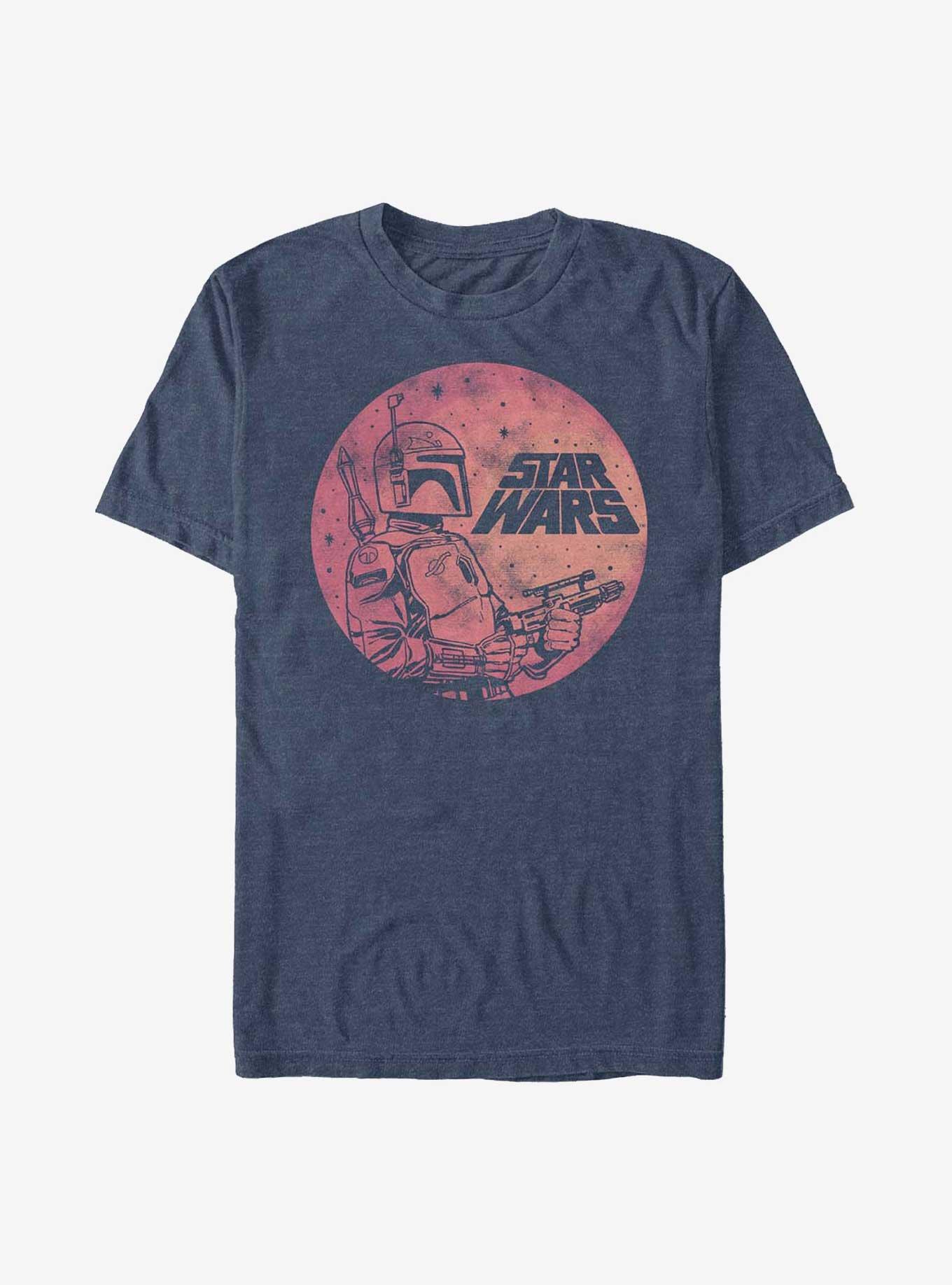Star Wars Fett Up T-Shirt, NAVY HTR, hi-res