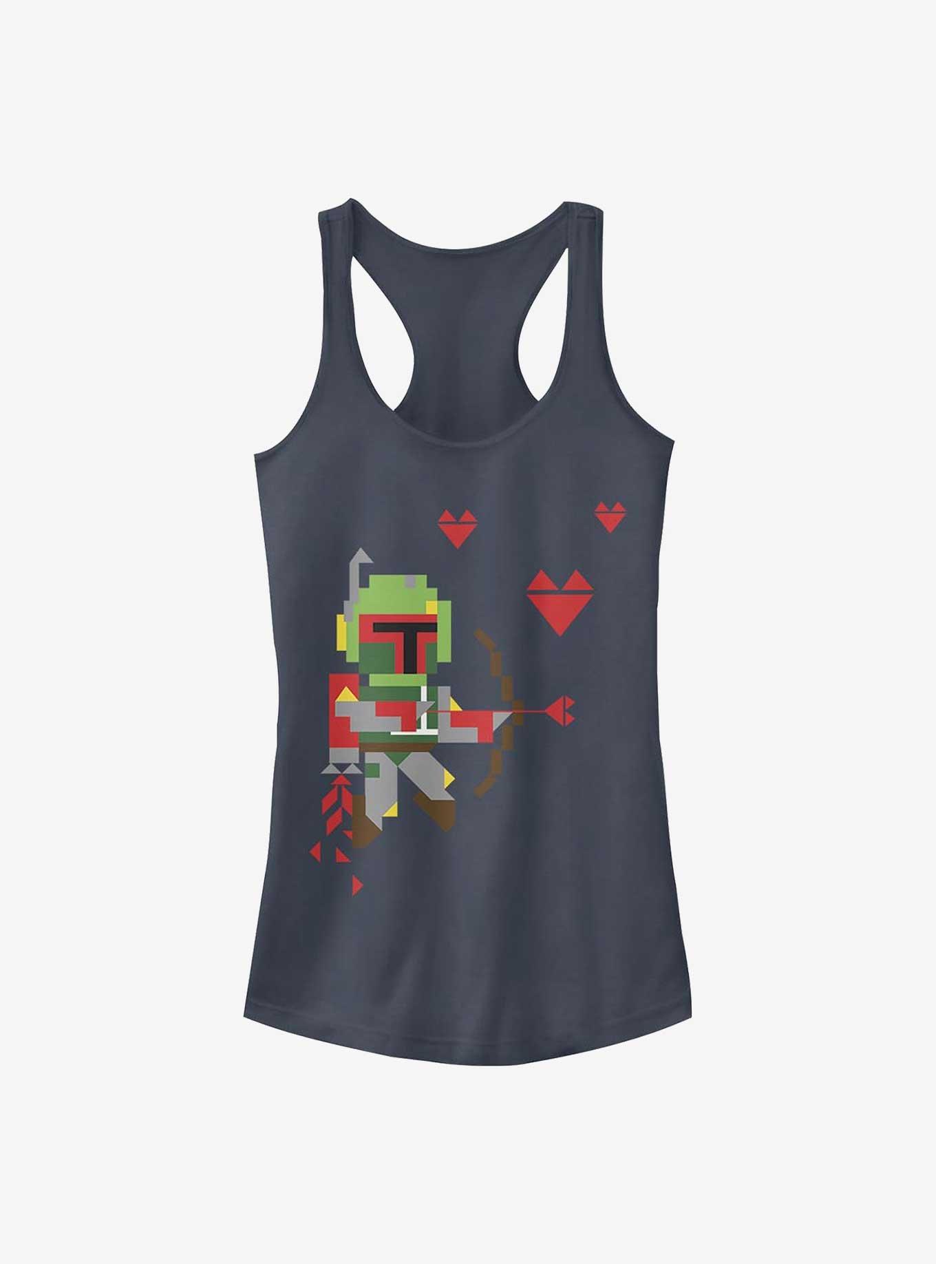 Star Wars Boba Fett Love Girl's Tank, INDIGO, hi-res