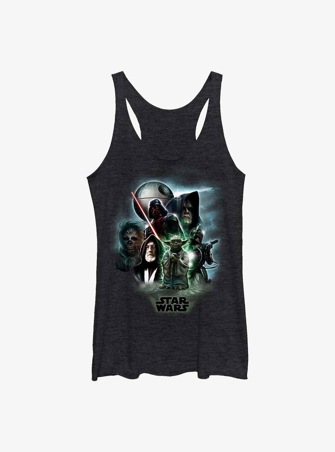 Star Wars Starwars Universe Girl's Tank, BLK HTR, hi-res