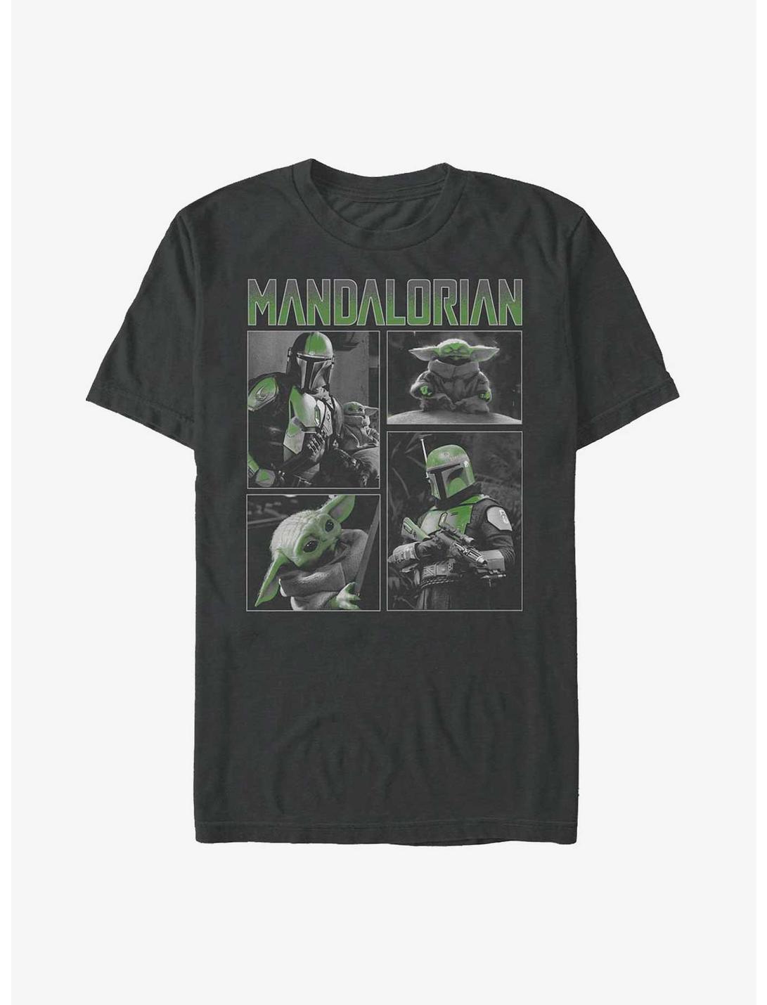 Star Wars The Mandalorian Mandalorian Grid T-Shirt, CHARCOAL, hi-res