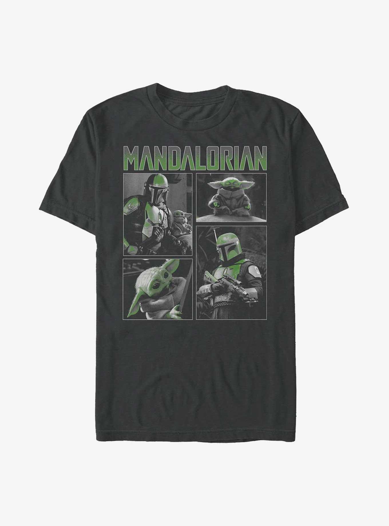 Star Wars The Mandalorian Mandalorian Grid T-Shirt, CHARCOAL, hi-res