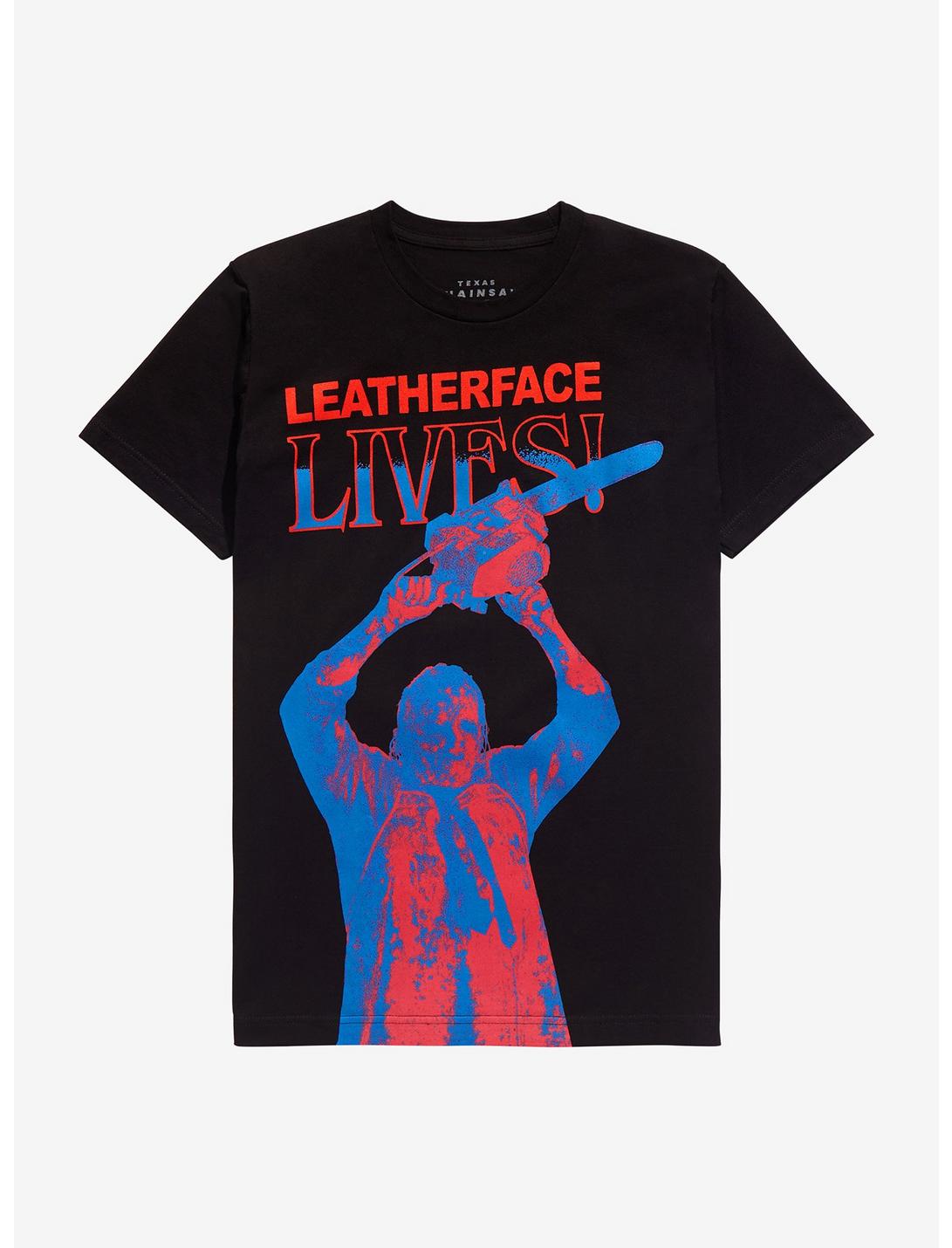 The Texas Chainsaw Massacre Leatherface Lives T-Shirt, BLACK, hi-res