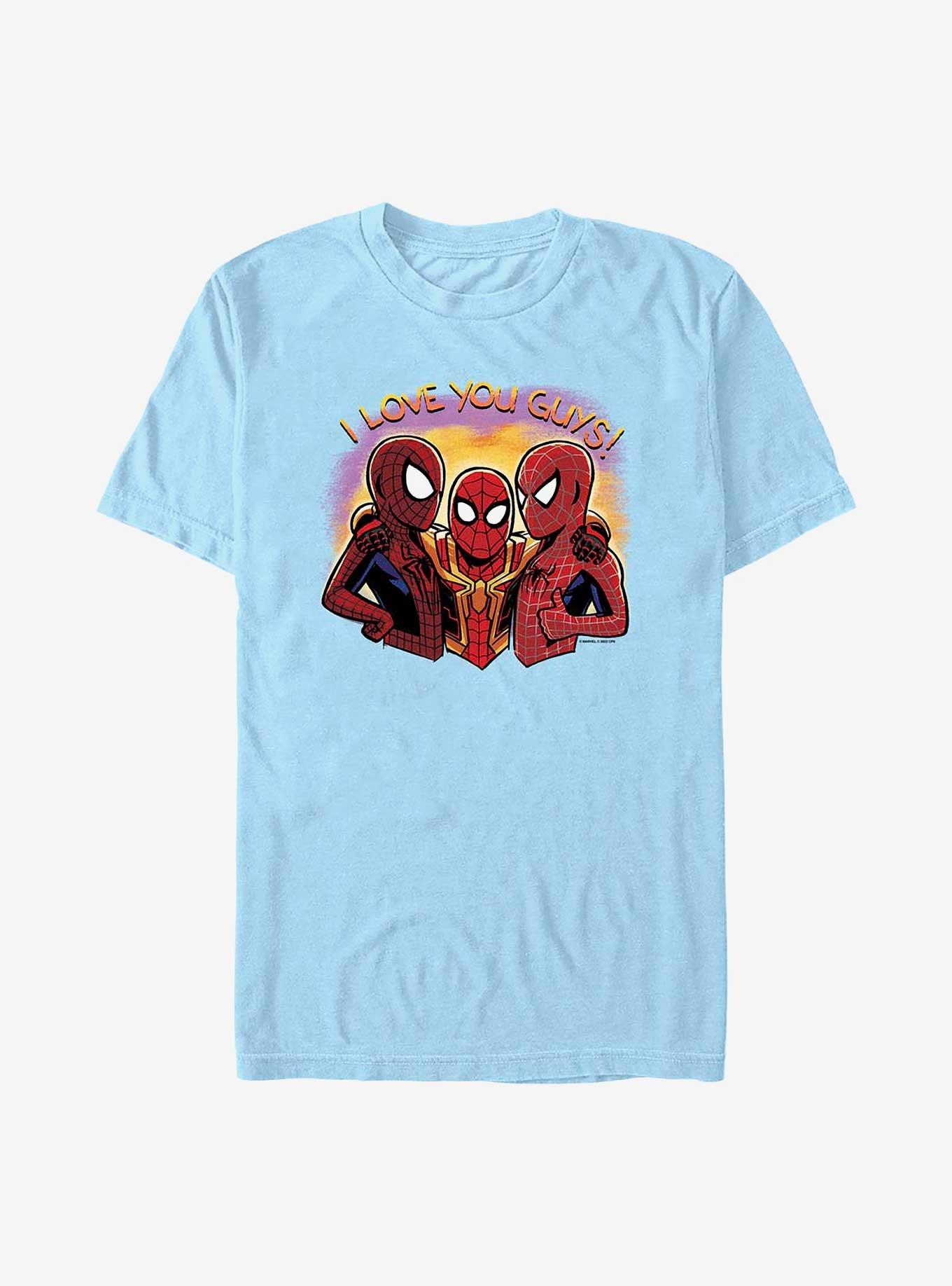 Marvel Spider-Man Love You Guys T-Shirt, LT BLUE, hi-res