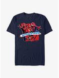 Marvel Spider-Man Spider-Men Paint T-Shirt, NAVY, hi-res