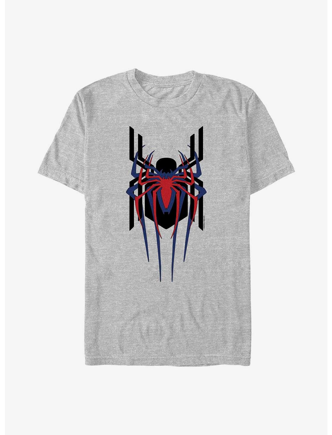 Marvel Spider-Man Triple Emblem Stacked T-Shirt - GREY | BoxLunch