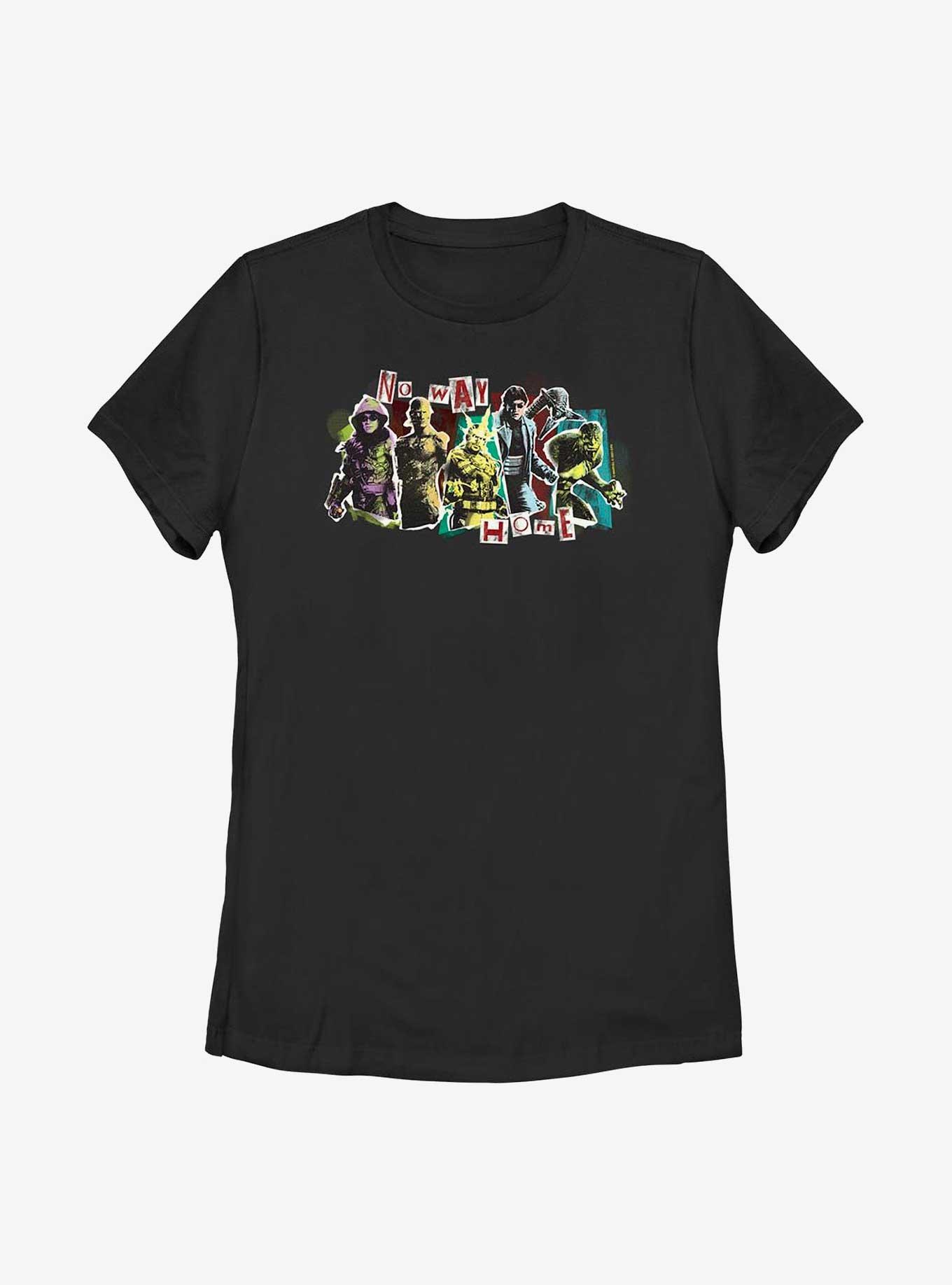 Marvel Spider-Man No Way Home Villains Panel Womens T-Shirt, , hi-res