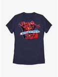 Marvel Spider-Man Spider-Men Paint Womens T-Shirt, NAVY, hi-res