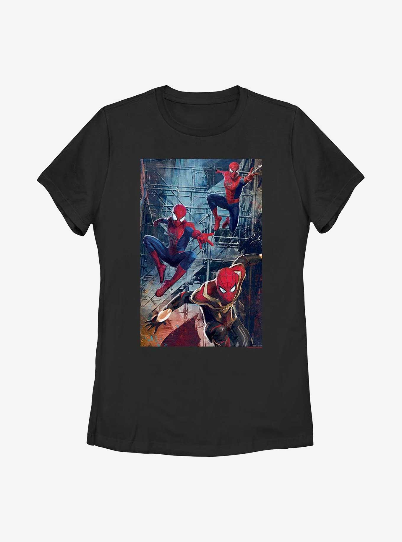 Marvel Spider-Man Spidey Attack Womens T-Shirt, BLACK, hi-res