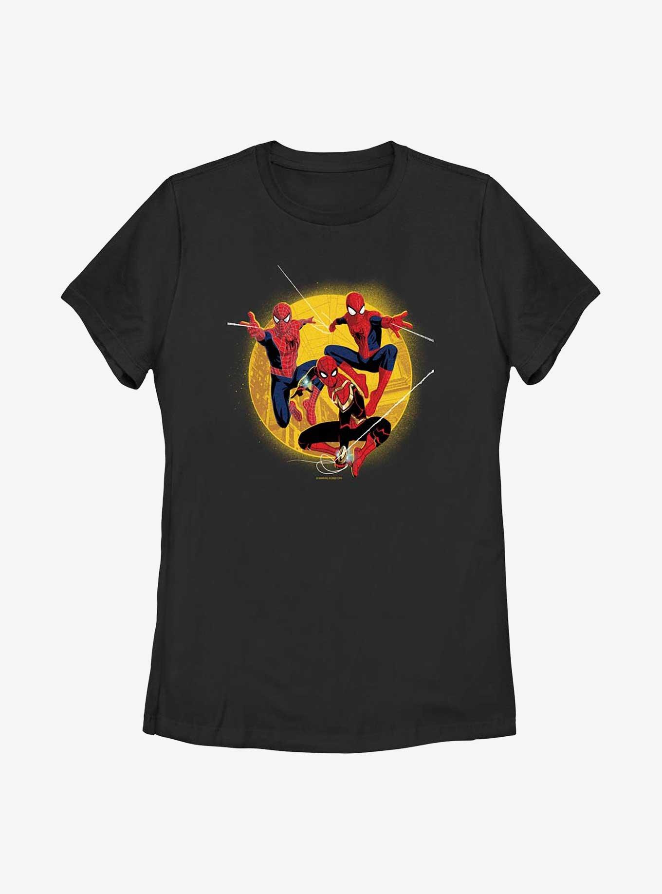 Marvel Spider-Man Trio Web-Slingers Womens T-Shirt, BLACK, hi-res