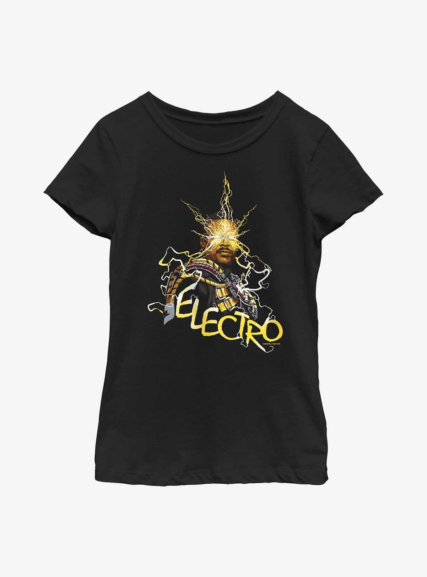 Marvel Spider-Man Electrical Electro Youth Girls T-Shirt, , hi-res