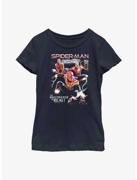 Marvel Spider-Man Multiverse Is Real Youth Girls T-Shirt, , hi-res