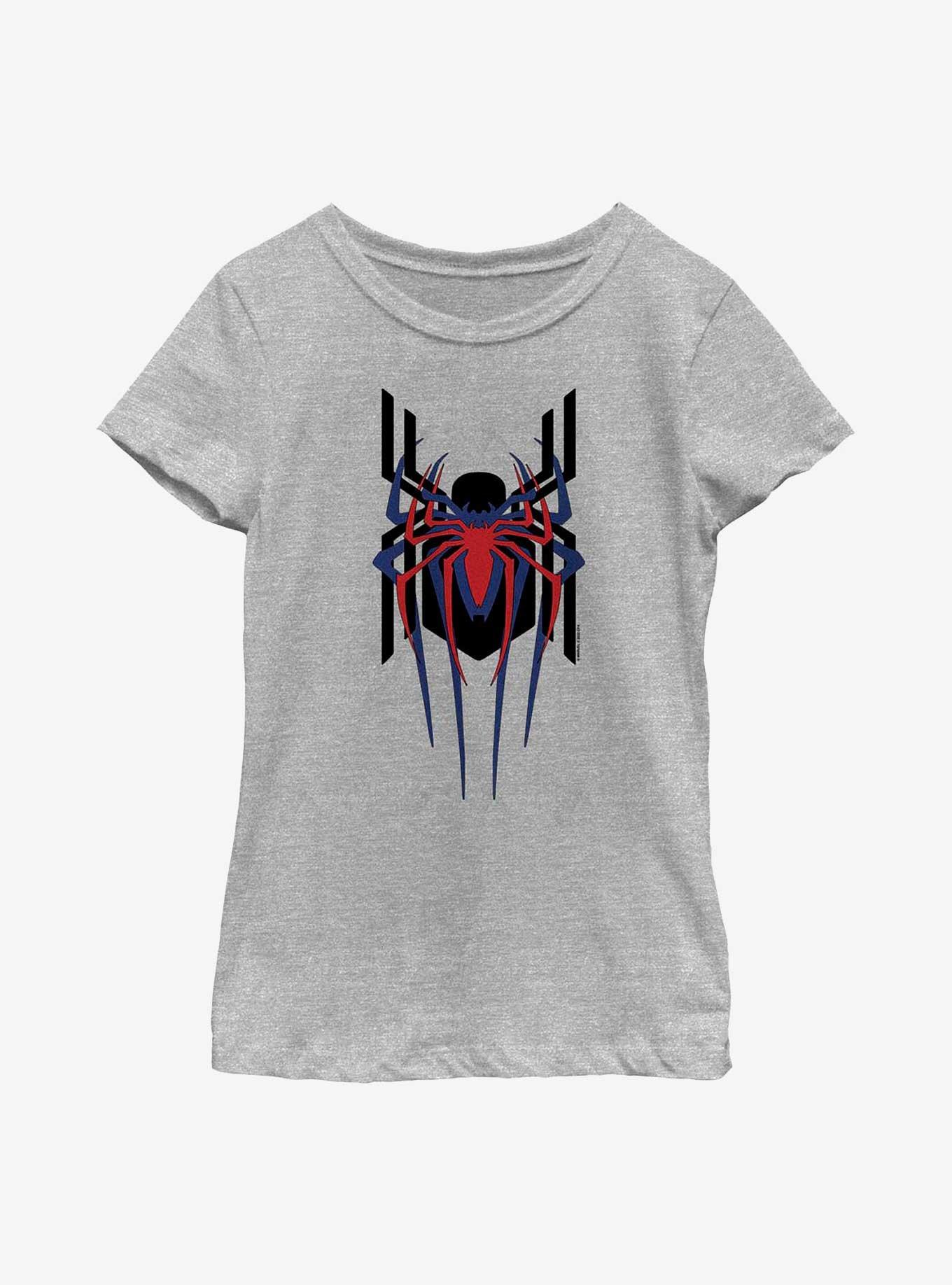 Marvel Spider-Man Triple Emblem Stacked Youth Girls T-Shirt, , hi-res